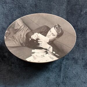 Elvis Presley Round Tin Box